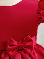 5200 Toddler Baby Girl Dresses Flower Design Sweet Party Baby Dress 0-12 Months Birthday Bow Wedding