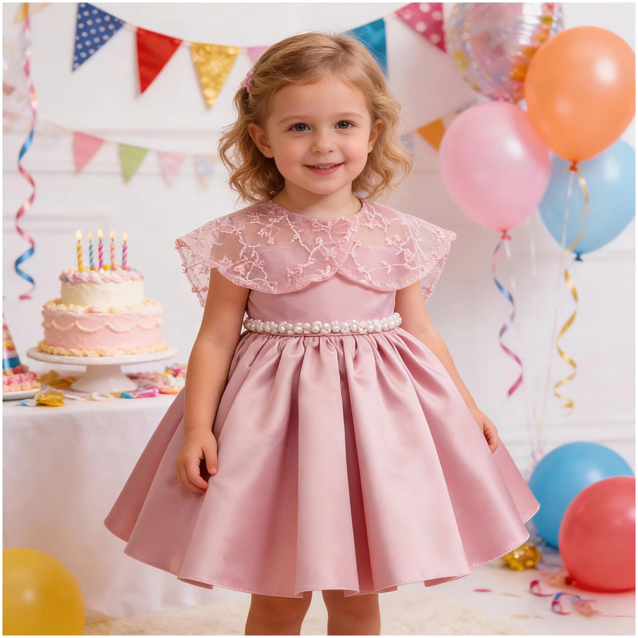 5256 Toddler Baby Girls Gown Princess Dress for Girl Pageant Wedding Birthday Party Gown Prom Flower Girls' Dresses