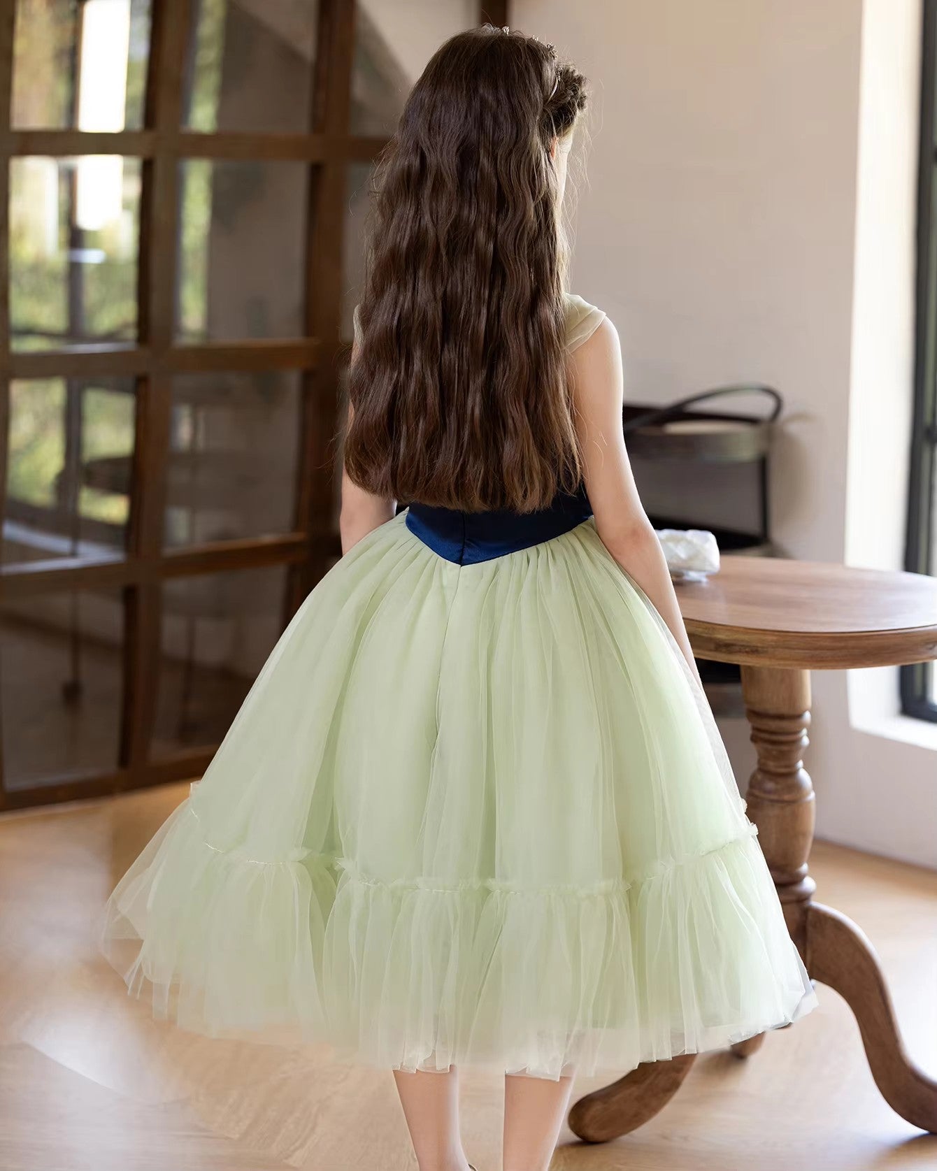 5210 Elegant Dresses for Girls Princess Fashion Puffy Dance Ball Gown for Kids New Design Girls Dress 8-11 Years