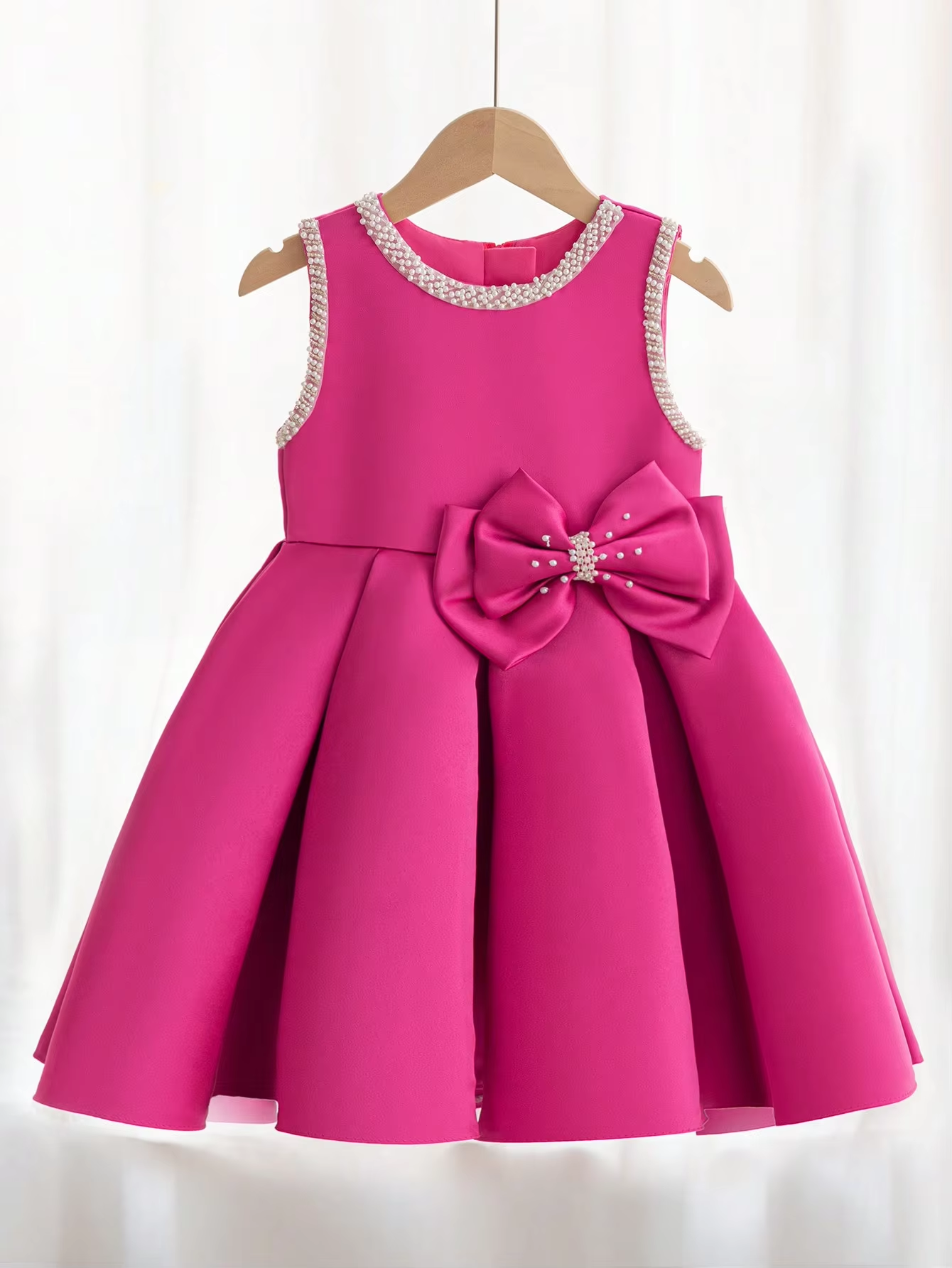 7891 Navy Blue Flower Girl Uniform Church Dress 3 Years Old Baby Girl Summer Birthday Party Wear Dress Made in China for Baby Girl