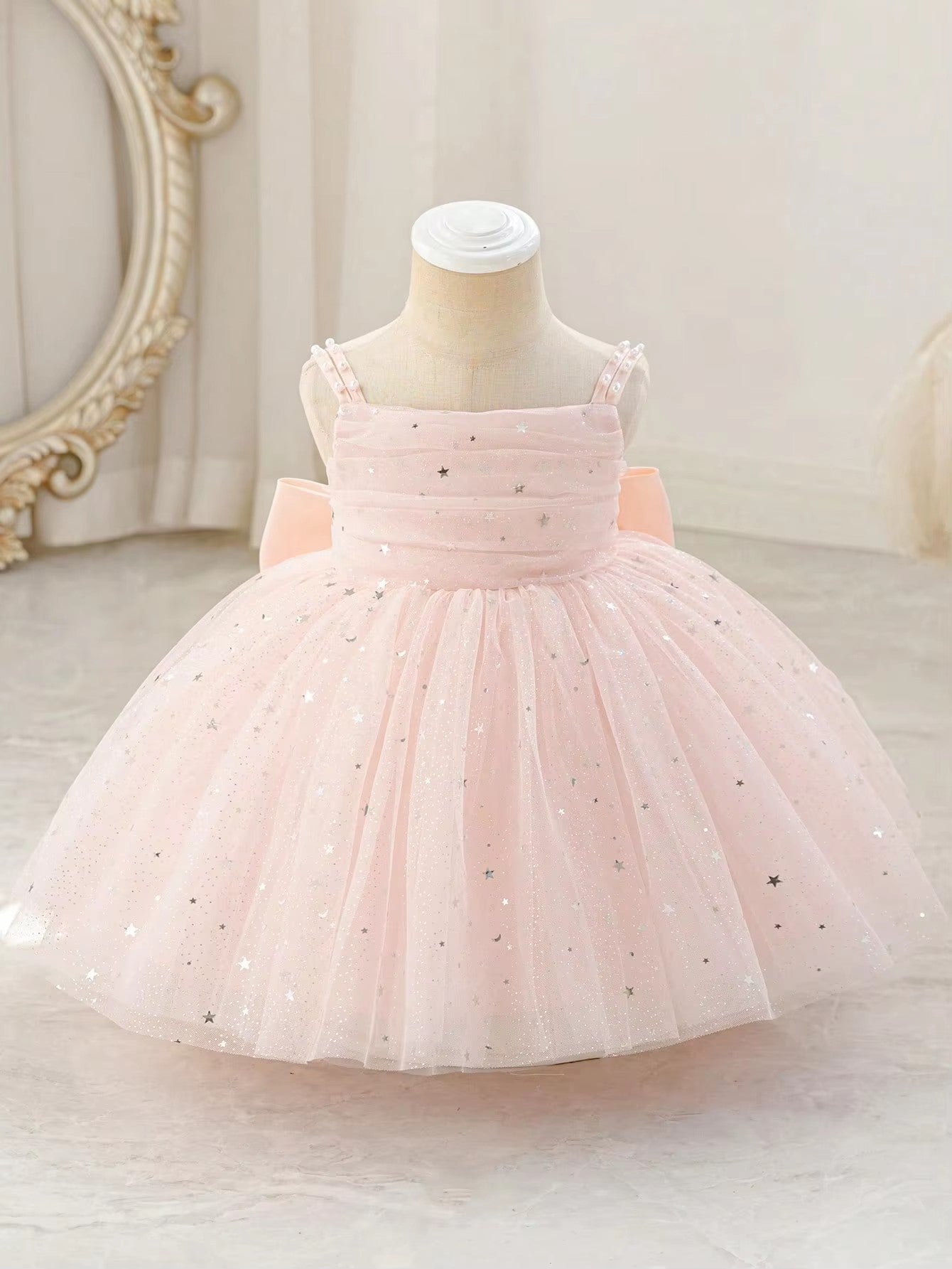 5302 Wholesale Sparkly Elegant Cute Casual Pageant Ball Evening Gown Birthday Dress for One Year Old Kids Infant Baby Girls