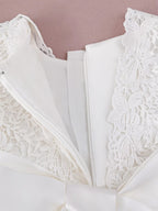 5185 Wholesale Summer New Baby Girl Dresses Princess 0-2 Years Embroidery Lace White Baby Birthday Wedding Party Baptism Gowns