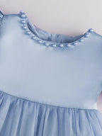 5069 Luxury Toddler Baby Girl Dress Green Purple Puff Net Fairy Casual Baptism Occasion Dresses for 6 Months Baby Girls