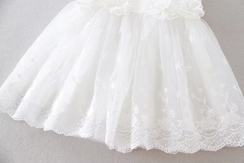 7173 Baby Girl Christening Dress Baptism Dedication Blessing Gown Special Occasion Dresses With Floral Embroidered