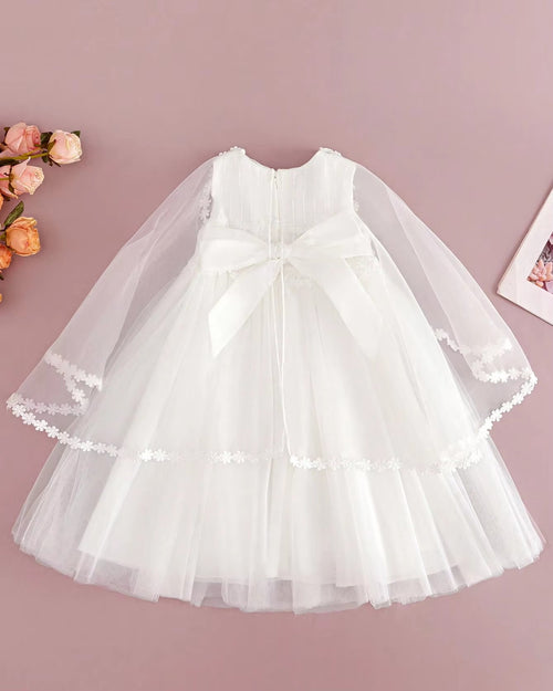 5071 Baby Dresses Baptismal White Frocks for Newborn Embroidered Birthday Party Wedding Christening Baby Infant Dress