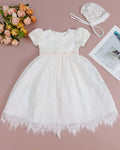 6129 Baby Girl Clothes Baptism Dress Costume Christening Baby Frock Party Wedding Lace Dress Birthday Party Clothing White Baby Dress
