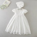 9775 Christening Dress for Baby Baptism Flower Embroidered Gown Outfit for Birthday Party Special Occasion Baptism Clothing