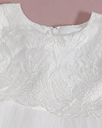 5172 Baby Girl Dresses Embroidery Newborn Girls Clothes White Princess Party Toddler  Birthday Party Baby Baptism Dress