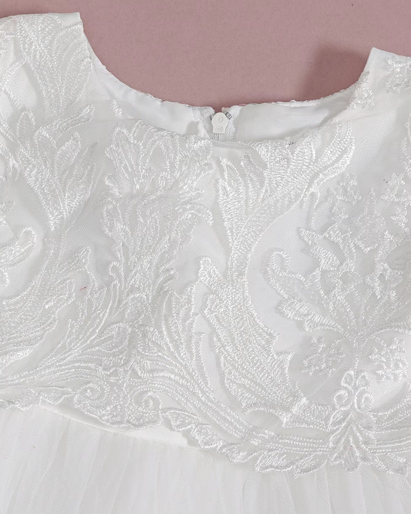5172 Baby Girl Dresses Embroidery Newborn Girls Clothes White Princess Party Toddler  Birthday Party Baby Baptism Dress