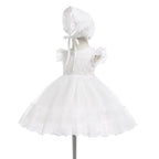9769 Baby Girls Embroidered Christening Baptism Dress Baby Girl Wedding Gowns White Communion Dress Kids Baby Dresses 12 to 18 Months