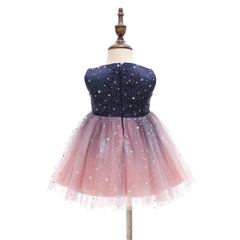 8566 Baby Girl Sparkling Pink Prom Dress Fancy Party Dress China Wholesale Baby Dress Delivered to Pakistan Baby Girl Fashion Dresses