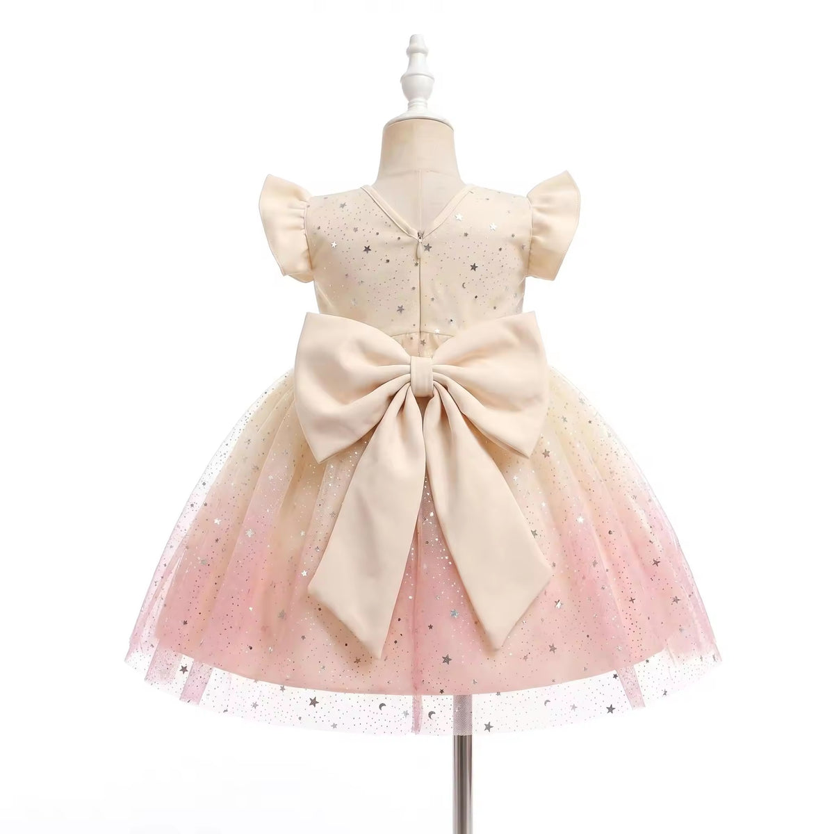 5362 Toddler Girls Sequin Tulle Tutu Dress Short Princess Gown Kid Flower Girl Wedding Birthday Cake Smash Pageant Formal Party Dress