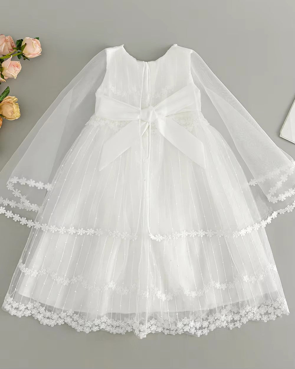 7955 Baby Dresses Princess Christening Gown Birthday Baby Dresses 0-12 Months Baby Clothing for Summer
