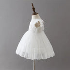 9769 Baby Girls Embroidered Christening Baptism Dress Baby Girl Wedding Gowns White Communion Dress Kids Baby Dresses 12 to 18 Months