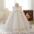 5051 Princess Dress for Girl Formal Wholesale White Lace Flower Girls' Dresses for Wedding Little Girl Clothes Baptism Gown