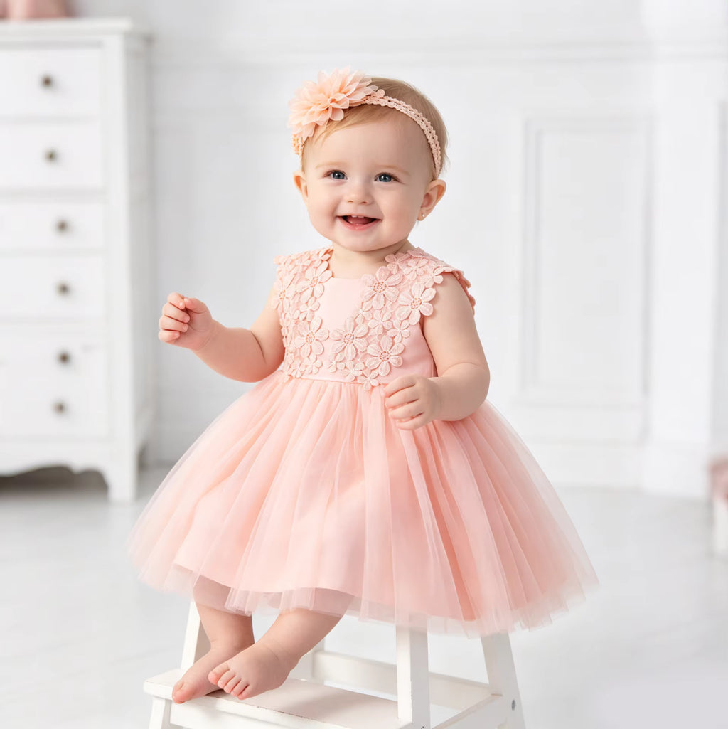 1782 Infant Pageant Party Toddler Ball Gown White Newborn Baby Baptism Girl Dresses