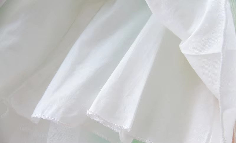 7175 Infant Pageant Dress Colorful Rainbow Infant Christening Birthday Wedding Party Lace Tulle Christening Gown 1Month Baby Dress