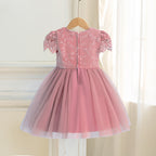 6258 Wholesale Satin Cotton Pakistani Princess Night Summer Flower Girl Wedding Birthday Dresses for Kids Girls