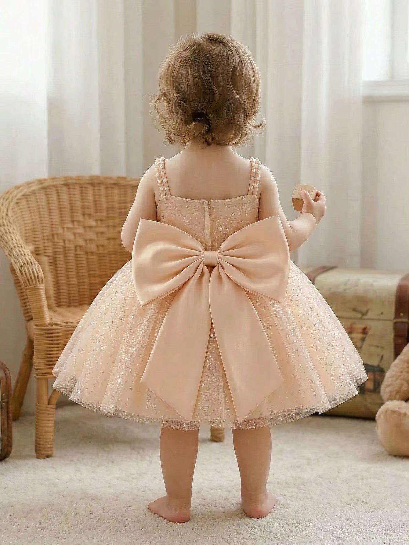 5302 Wholesale Sparkly Elegant Cute Casual Pageant Ball Evening Gown Birthday Dress for One Year Old Kids Infant Baby Girls