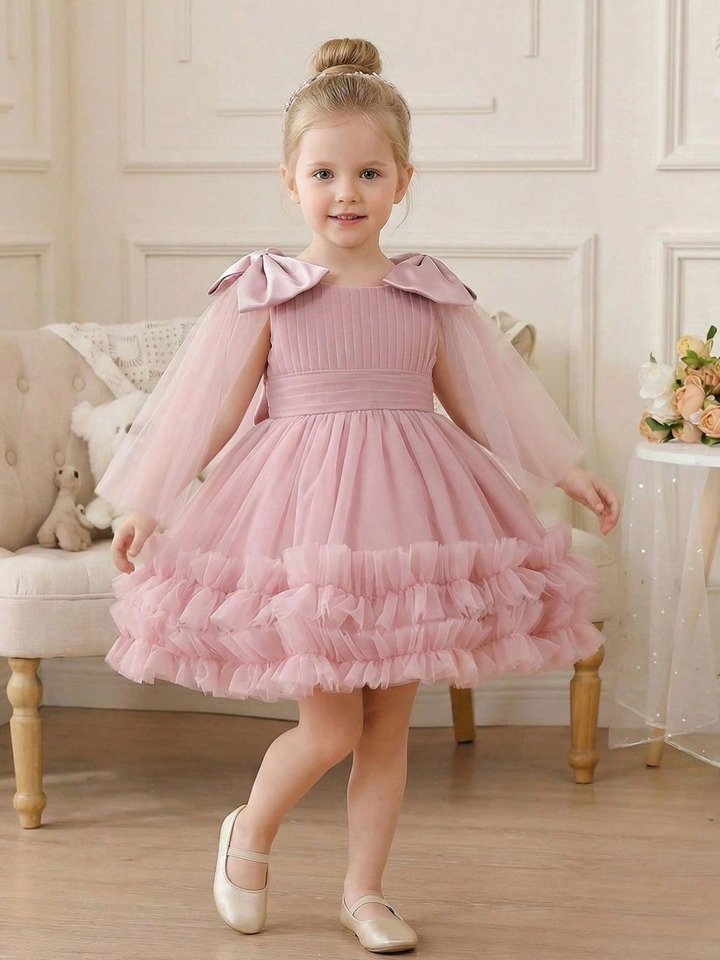 5188 Wholesale Toddler Girls Gown Western Dress Design Birthday Party Wear Frock Dress Baby Clothes for Kids Little Girls 6 Years