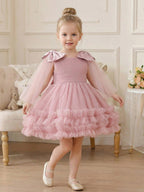 5188 Wholesale Toddler Girls Gown Western Dress Design Birthday Party Wear Frock Dress Baby Clothes for Kids Little Girls 6 Years