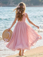 5111 Children's Princess Dress Cute Pageant Flower Girl Wedding Gown Teen Clothing Elegant Dresses for Girls for 10 Years Old