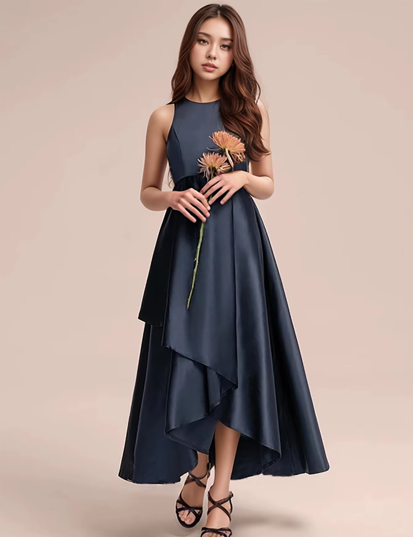 5116 Flower Girl Long Dress Princess Cute Kids Girls Clothes Baby Girls Princess Dresses Party Birthday Wedding Gown