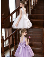 5151 Girls Pageant Dress Wholesale Lavender Short Princess Gown for Birthday Party Wedding Recital Event Kids Girls Clothing Factory