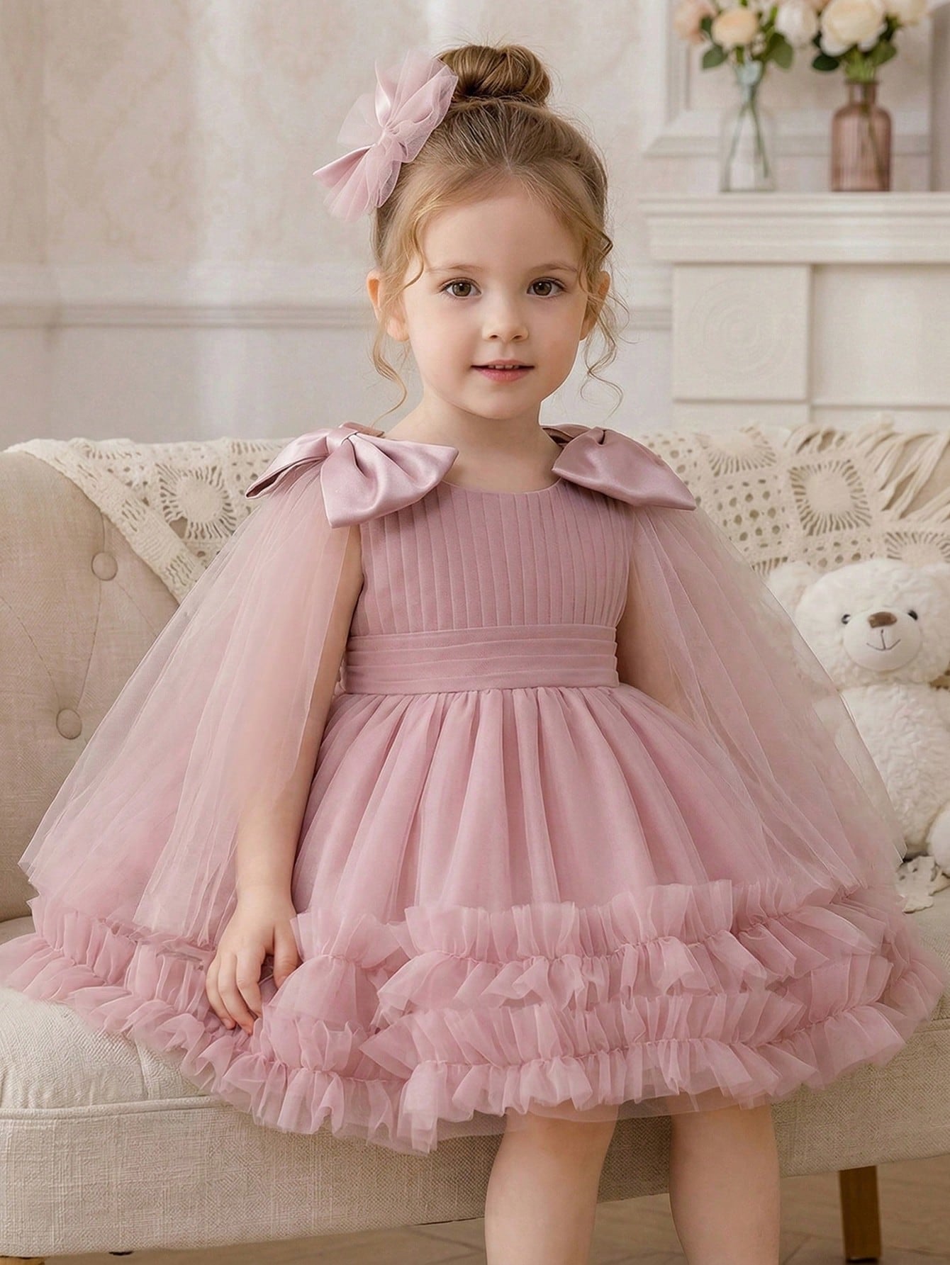 5188 Wholesale Toddler Girls Gown Western Dress Design Birthday Party Wear Frock Dress Baby Clothes for Kids Little Girls 6 Years