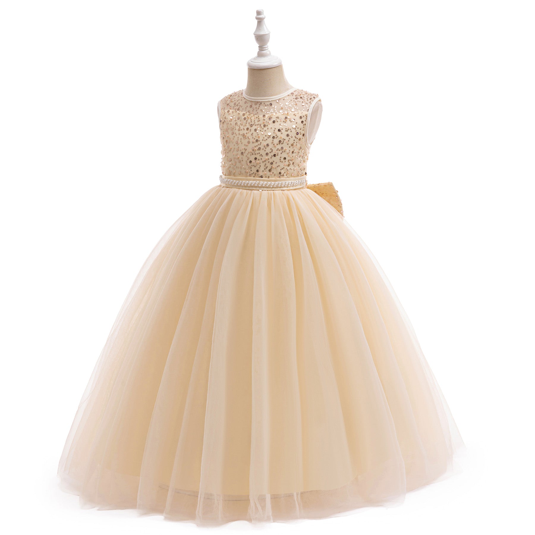 5137 Wholesale White Lace First Communion Dress Kids Flower Girl Formal Wear for Church First Holy Communion Ceremony（副本）
