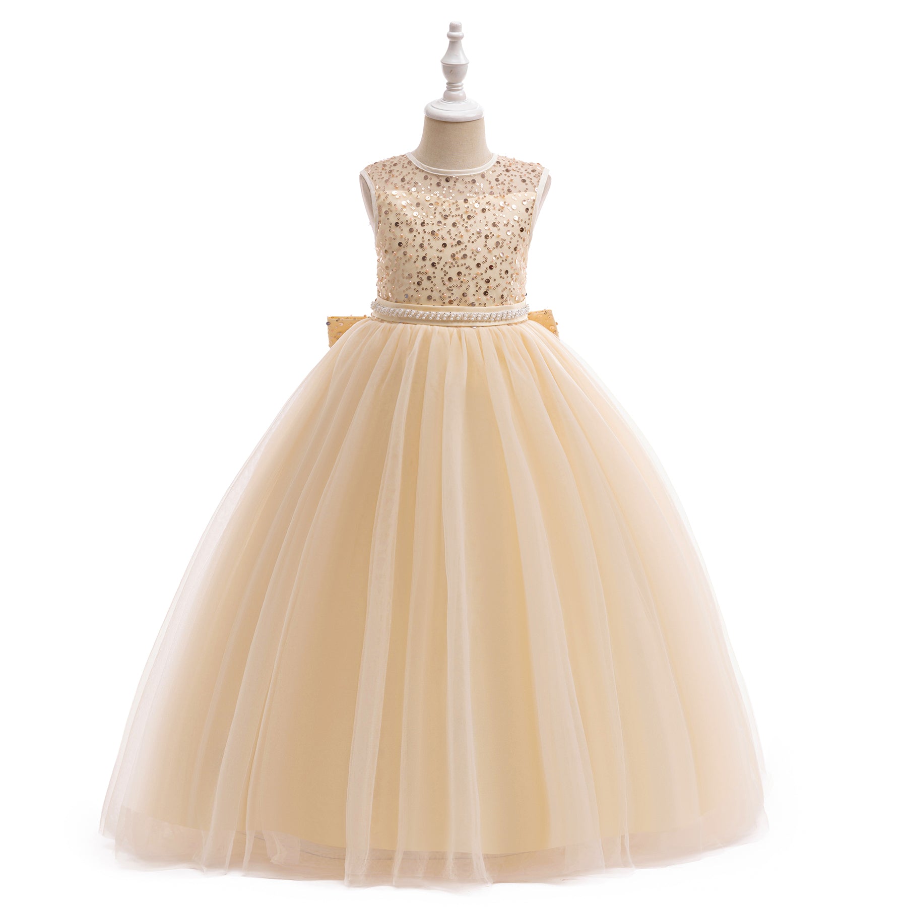 5137 Wholesale White Lace First Communion Dress Kids Flower Girl Formal Wear for Church First Holy Communion Ceremony（副本）