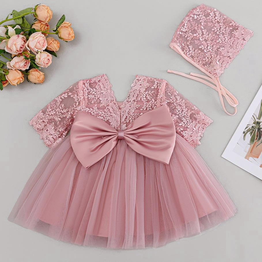 5078 Black Fluffy Princess Gown Lace Dress Set Wholesale 0-6 Months Latest Fashion Baby Girl Party Wear Dress for Baby Boy